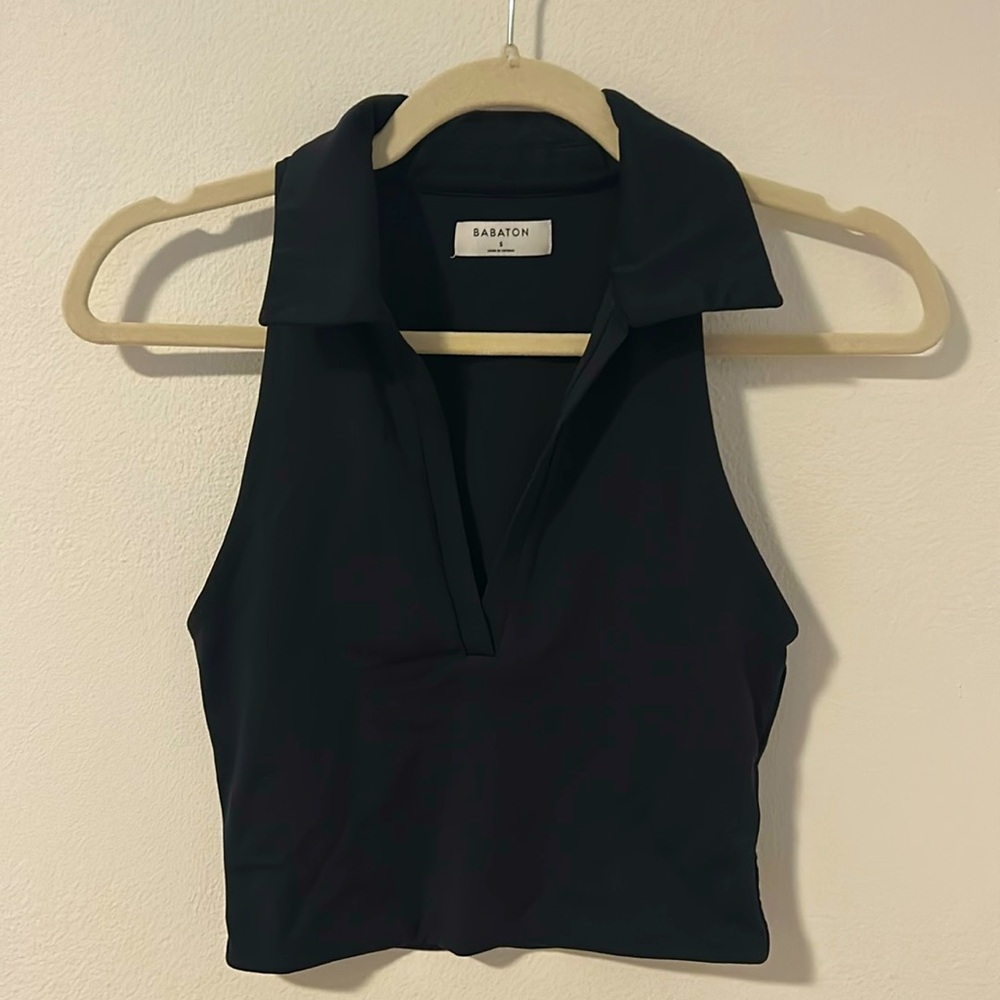 Cropped V-Neck Top